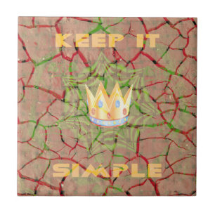 Carreau Gardez les Choses Simples : Cracked Earth Royal Cl