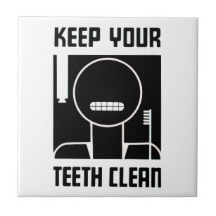 Carreau Gardez vos dents propres