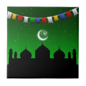 Carreau Garland coloré avec mosquée (Devant)