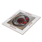 Carreau Garnet January Birthstone Name Art (Côté)