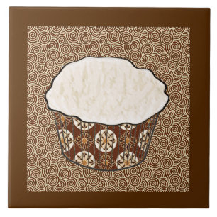 Carreau Gâteau au coco, Fond à tourbillon japonais