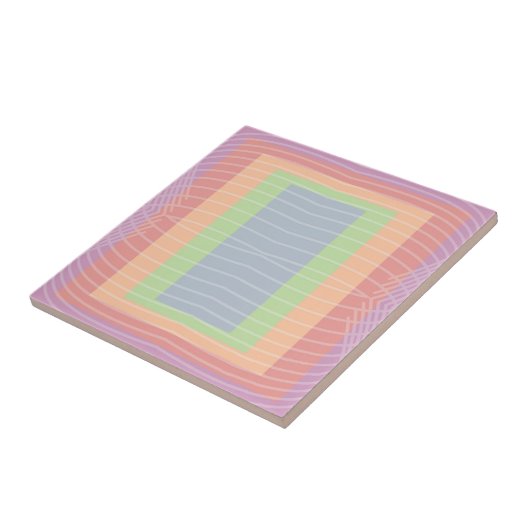 Carreau Gâteau de bonbons Bloc de couleur pastel (Côté)