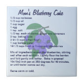 Carreau Gâteau de la myrtille de la maman (Devant)