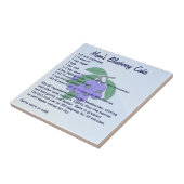 Carreau Gâteau de la myrtille de la maman (Côté)