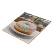 Carreau Gâteau donut en verre pastel fantaisiste   (Côté)