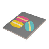 Carreau Gâteaux colorés de macaron français (Côté)