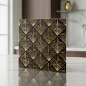 Carreau Gatsby Gold Art Deco Fan Pattern ID1188