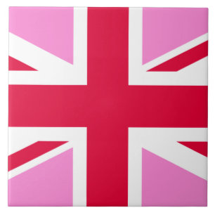 Carreau GAY PRIDE britannique (Union Jack rose) (Drapeau b