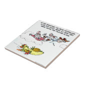 Carreau Geeks Au-Dessus De L'Avion Fruité Drôle (Côté)