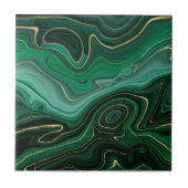Carreau Gemstone Malachite Or Vert (Devant)