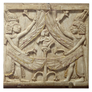 Carreau Génies à ailes, période assyrienne, c.750 AVANT