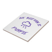 Carreau GenX La meilleure pluie est violette (Côté)