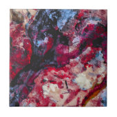 Carreau Géode cristal Red Agate Abstrait (Devant)