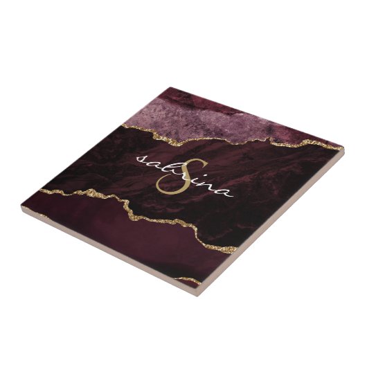 Carreau Géode d'âge d'or Monogram Burgundy (Côté)