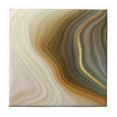 Carreau Géode d'or en céramique (marbre) (Devant)