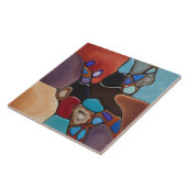 Carreau Géodes - Faux Vitrail Mosaïque Art Abstrait (Côté)