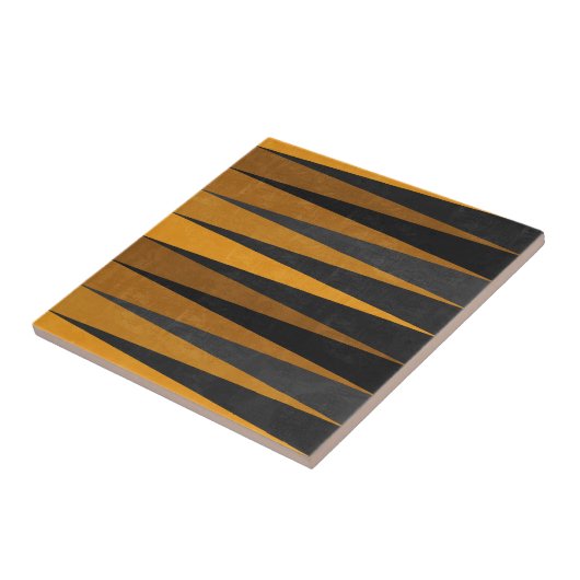 Carreau Geometric Black Yellow (Côté)