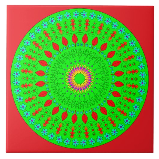 Carreau Geometric Ceramic Tile   (Devant)