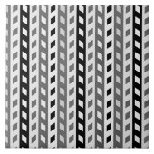 Carreau Geometric Design, gray, black, white, (Devant)