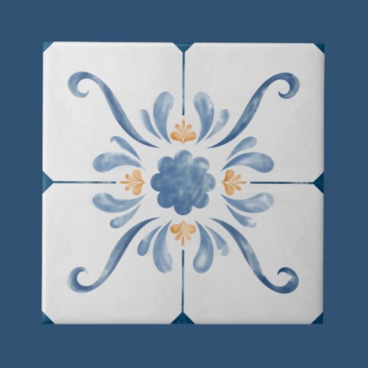 Carreau Geometric Flower Pattern Tile - Stylish and Elega