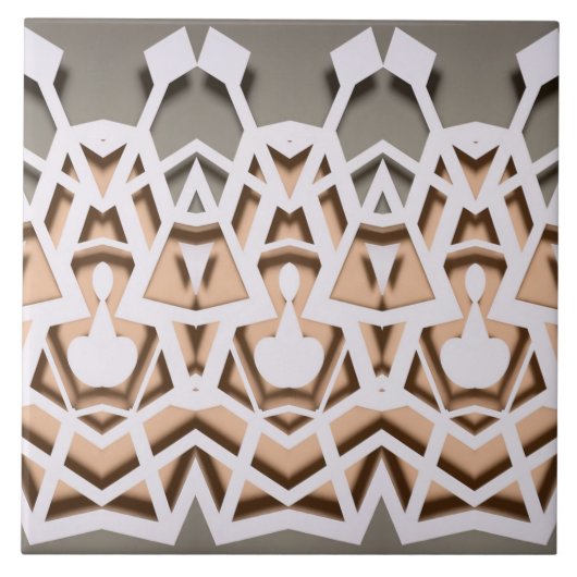 Carreau Geometric Paper-Cut Symmetry Pattern (Devant)
