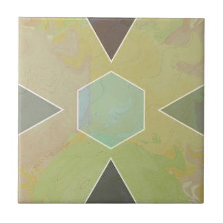 Carreau Geometric Pastel Marble Olive Green