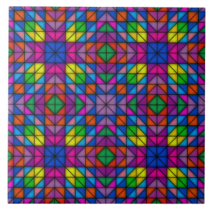 Carreau Géométrie colorée joyeuse