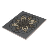Carreau Géométrie florale vintage-moderne (Côté)