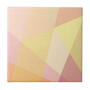 Carreau Géométrie moderne colorée avec éclaboussures