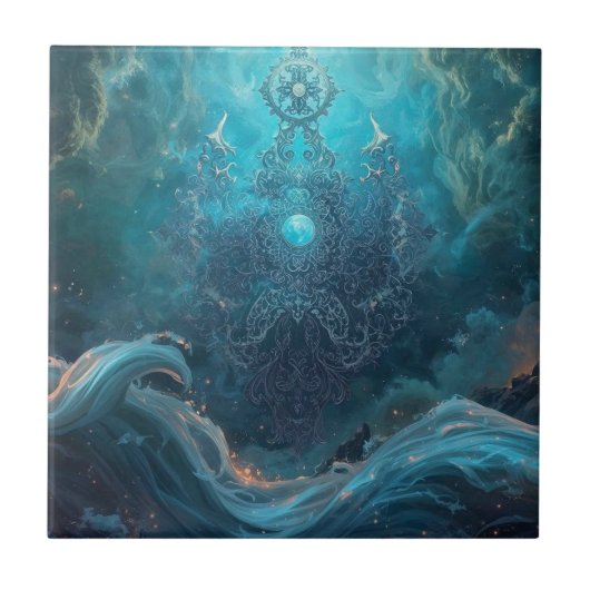 Carreau Géométrie mystique de la mer du Nord (Devant)