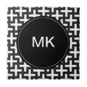 Carreau Géométrie noir et blanc (Devant)