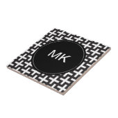 Carreau Géométrie noir et blanc (Côté)