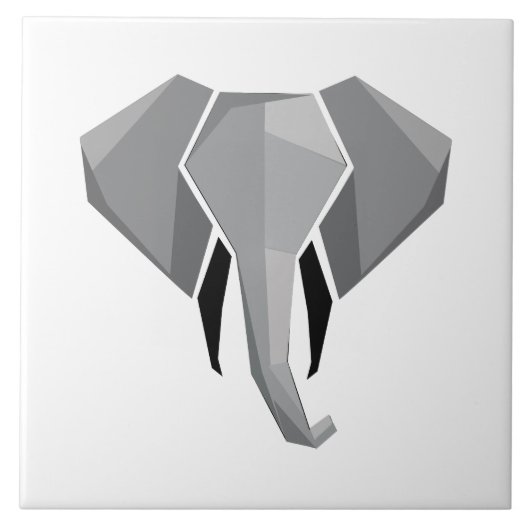 Carreau Géométrie Tête d'éléphant (Devant)