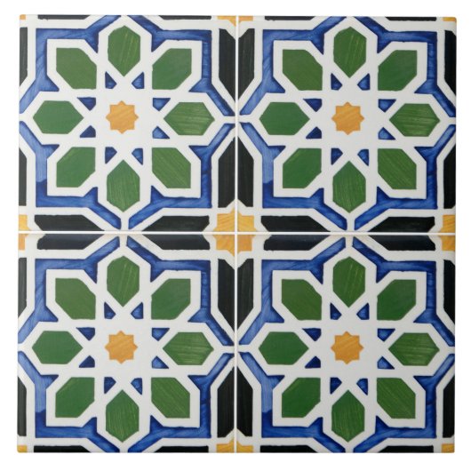 Carreau Géométrique Interlocking Espagnol (Devant)