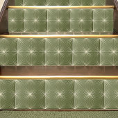Carreau géométrique moderne 2 couleurs #25 vert ol