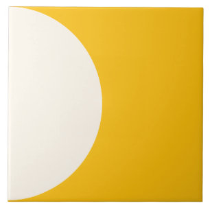 Carreau géométrique moderne jaune tournesol en dem