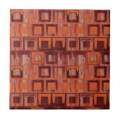 Carreau Géométrique rouge et orange (Devant)