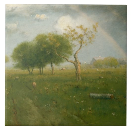 Carreau George Inness - Après une douche d'été (Devant)