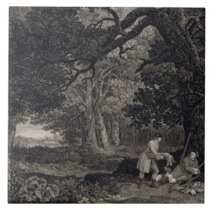 Carreau George Stubbs tirant, le plat 4, gravé par va l
