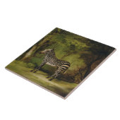 Carreau George Stubbs | un zèbre, 1763 (huile sur la (Côté)