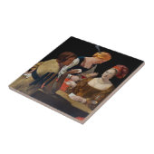 Carreau Georges de la Tour - Cheat avec l'As des Diamants (Côté)