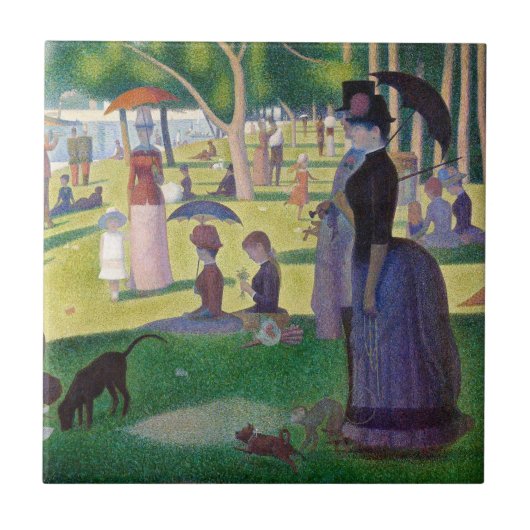 Carreau Georges Seurat - Un dimanche après-midi à l'Île de (Devant)