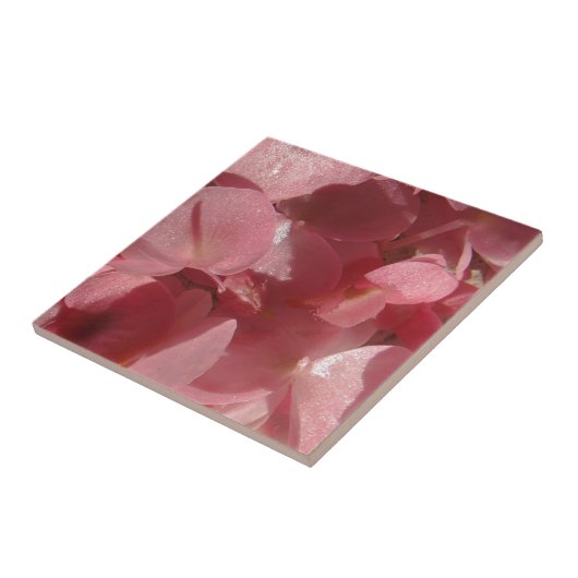 Carreau Géranium rose : presque solide Rose clair (Côté)