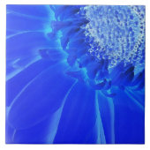 Carreau gerbera bleu électrique (Devant)