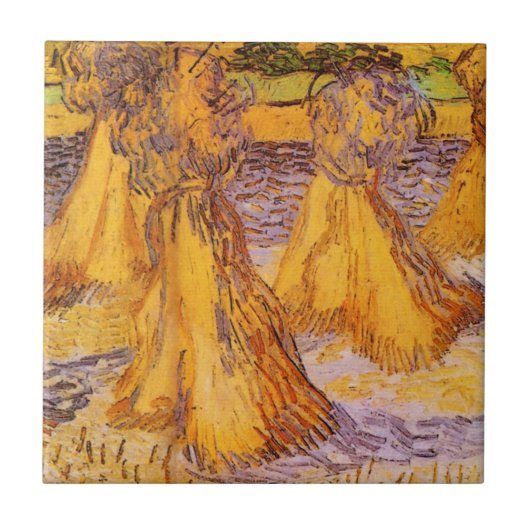 Carreau Gerbier de blé par Vincent van Gogh (Devant)