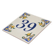 Carreau Giardino dei Limoni – House Number Ceramic Tile (Côté)