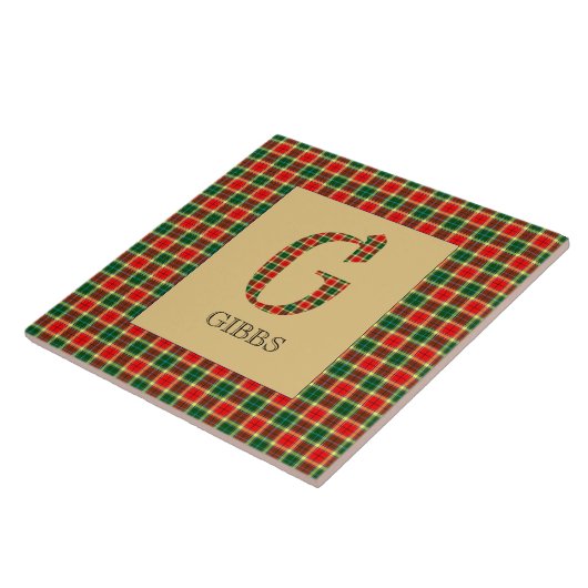 Carreau Gibbs Tartan Monogramme G (Côté)