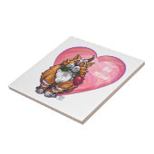 Carreau Ginger Cat Saint-Valentin (Côté)