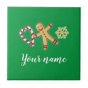 Carreau Gingerbreadman Love