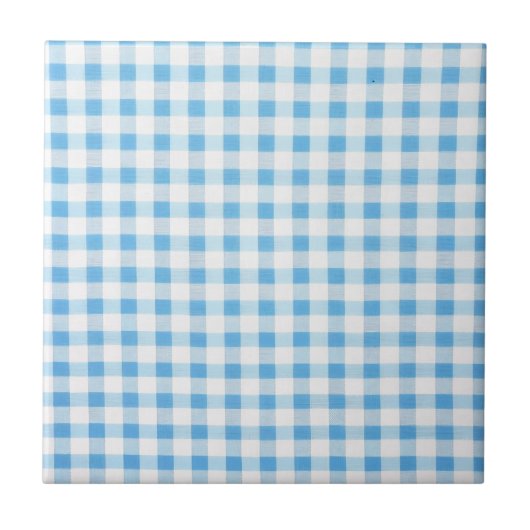 Carreau Gingham Bleu Bébé (Devant)